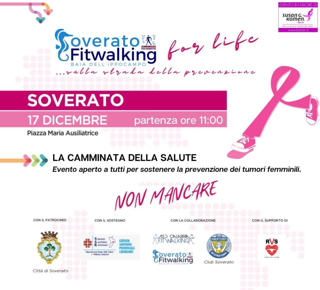 Soverato Fitwalking for life...sulla strada della prevenzione