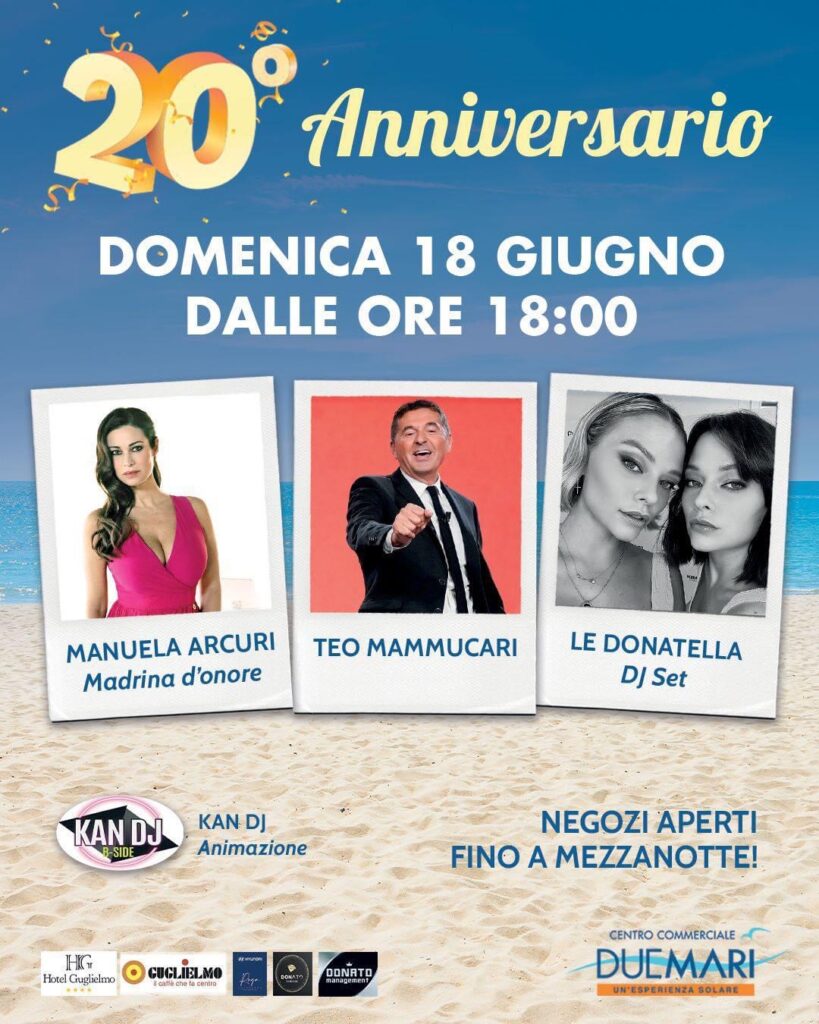 Buon compleanno Centro Commerciale Due Mari