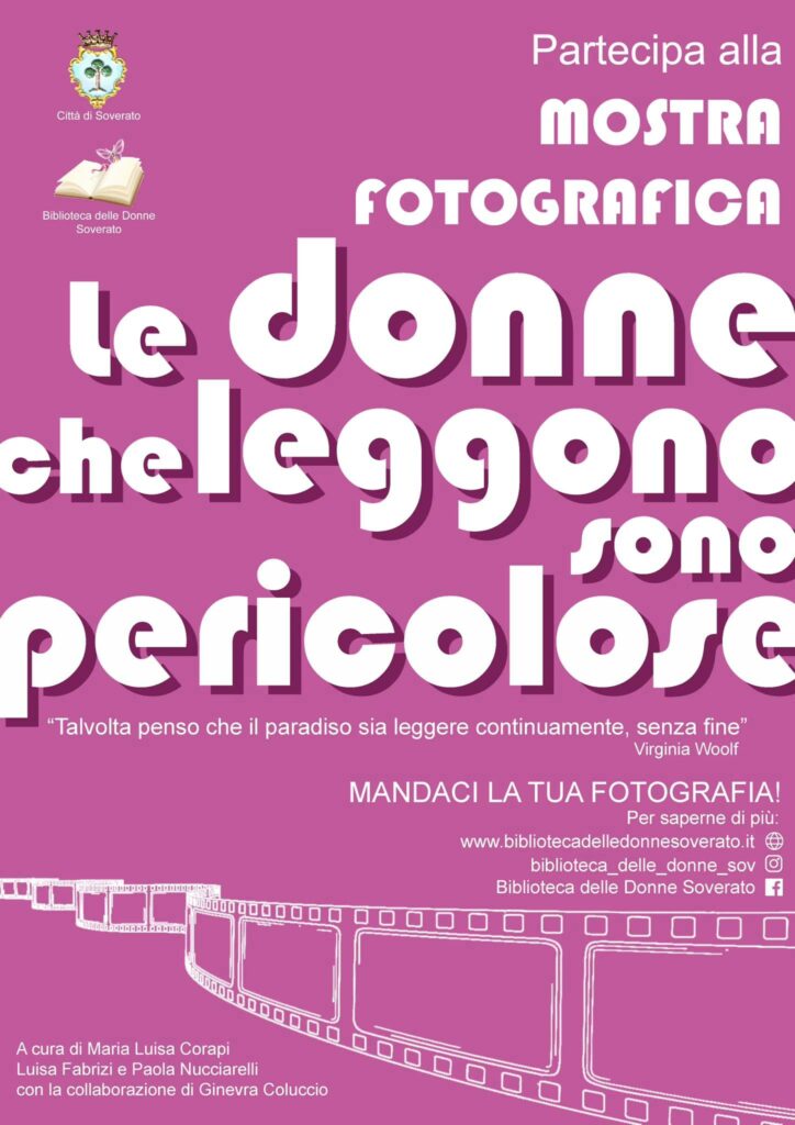 Partecipa alla mostra fotografica Le donne che leggono sono pericolose - Biblioteca delle Donne Soverato