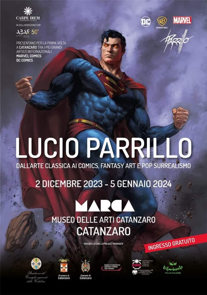 Locandina Mostra Lucio Parrillo al MARCA di Catanzaro