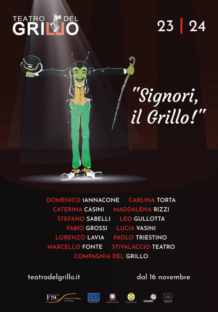 Teatro del Grillo Stagione 2023 - 2024 Teatro del Grillo Stagione 2023 - 2024