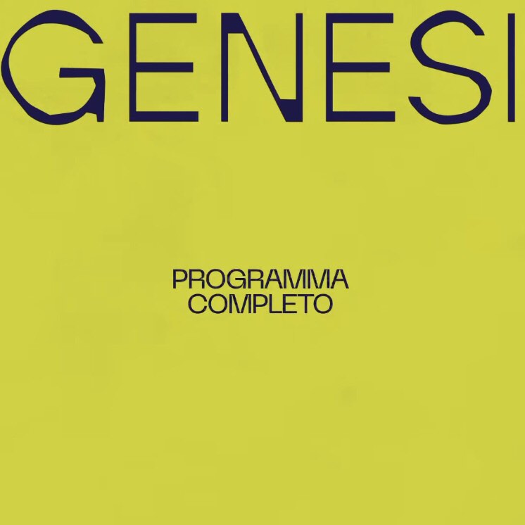 Genesi Epifanie Contemporanee programma