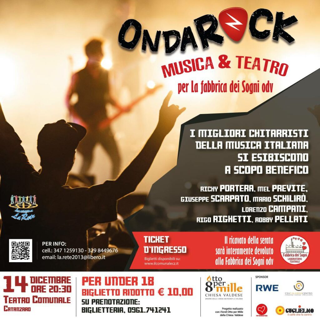 OndaRock Musica & Spettacolo per La Fabbrica dei sogni
