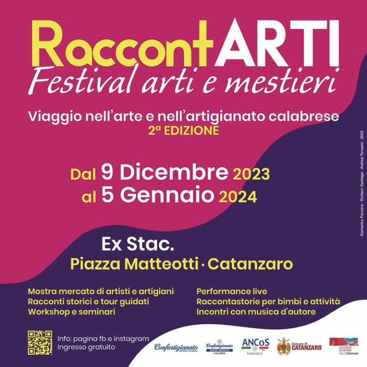 RaccontARTI Festival Arti e Mestieri Catanzaro seconda edizione RaccontARTI Festival Arti e Mestieri Catanzaro seconda edizione