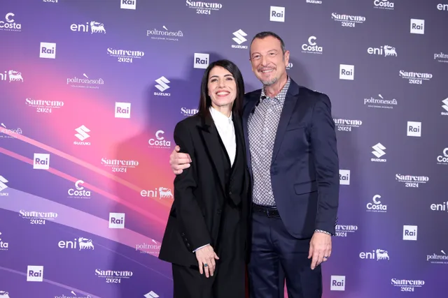 Giorgia e Amadeus (fonte GettyImages)