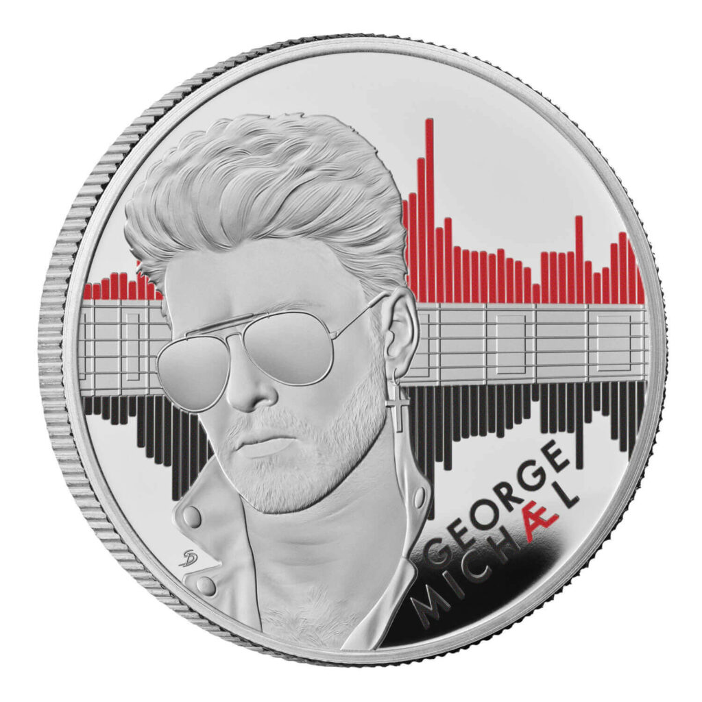La moneta dedicata a George Michael (fonte Royal Mint)
