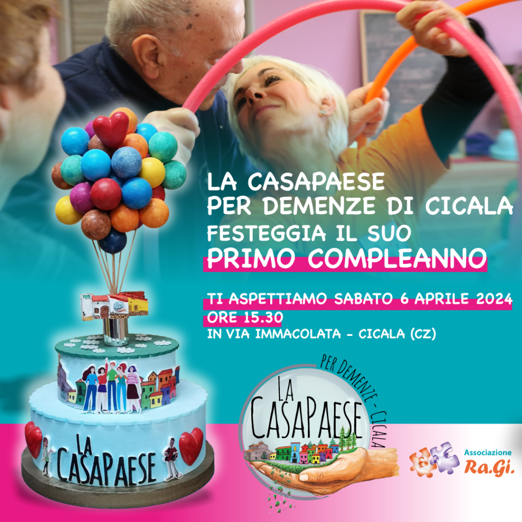 Primo compleanno CasaPaese per demenze di Cicala