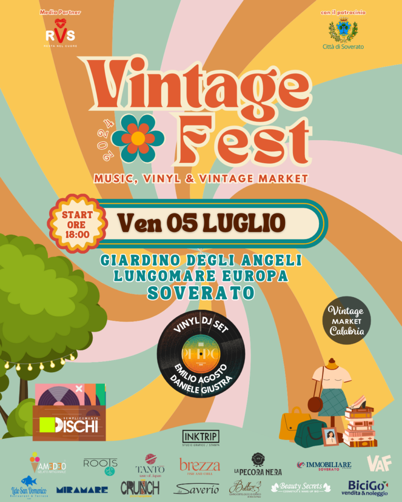 Locandina VINTAGE FEST - Soverato - 05 Luglio 2024