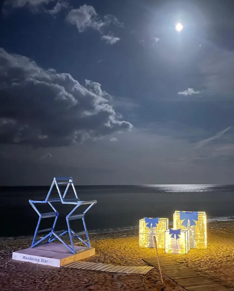 Le installazioni di Windowsea al Christmas Beach Village presso il Lido San Domenico di Soverato