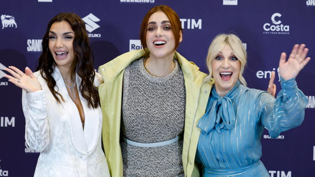 Elettra Lamborghini, Miriam Leone e Katia Follesa - Co-conduttrici terza serata Sanremo 2025