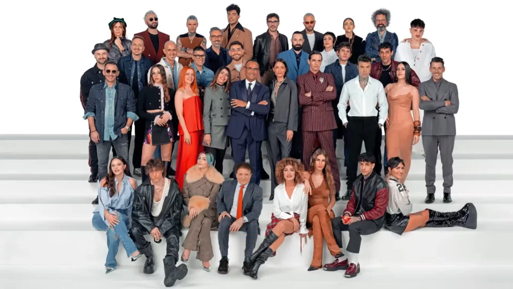 I cantanti di Sanremo 2025 (fonte TV Sorrisi e Canzoni)