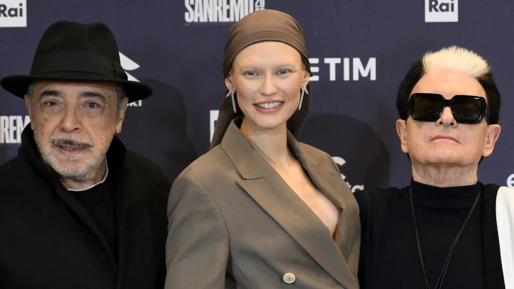 Nino Frassica, Bianca Balti e Cristiano Malgioglio a Sanremo 2025