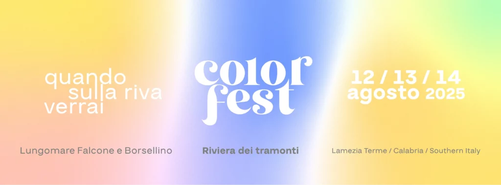 Color Fest 2025 dal 12 al 14 Agosto a Lamezia Terme