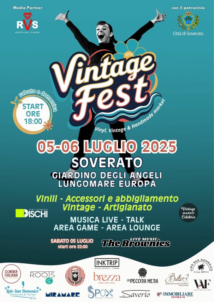 Locandina VINTAGE FEST - Soverato - 5 e 6 Luglio 2025