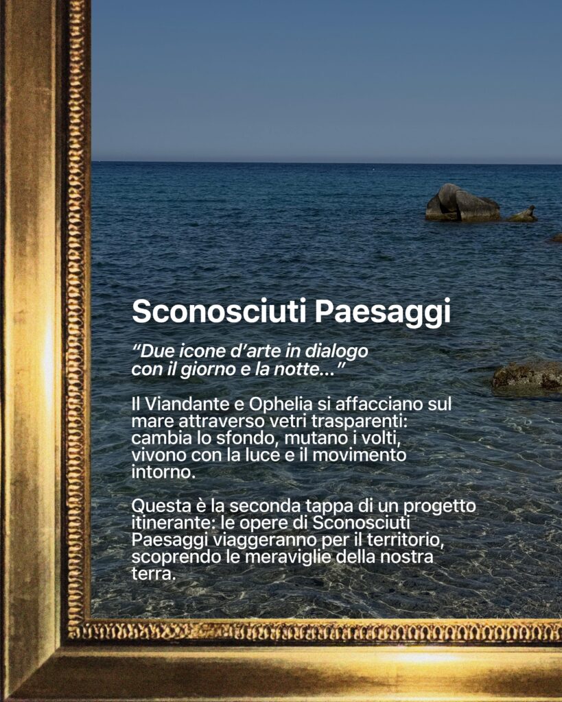 Sconosciuti Paesaggi installazione site-specific di public art - didascalia
