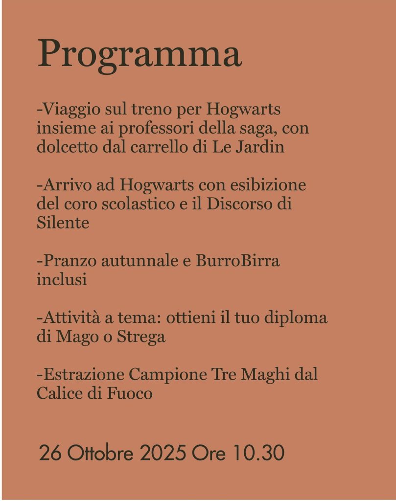 Harry Potter sul treno della Sila