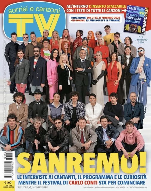 Cover cast Sanremo 2026 TV Sorrisi Canzoni