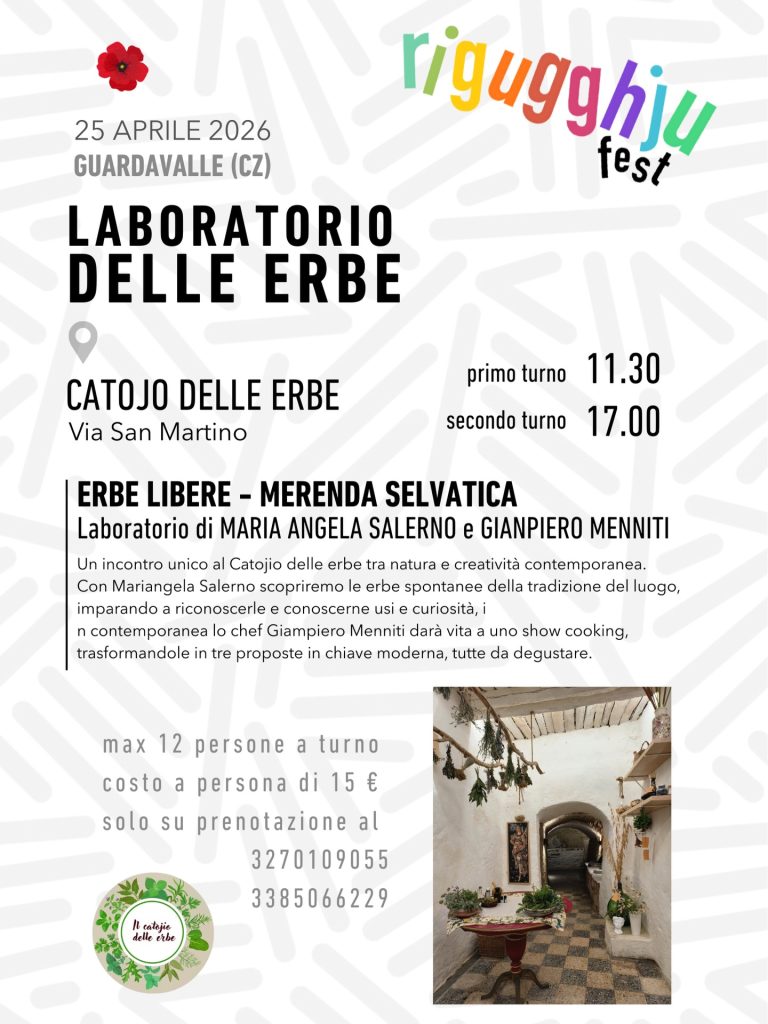 Rigugghju Fest 2026 - laboratorio delle erbe